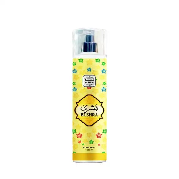 Bushra Body Mist 250 ML - Alcohol-Free Fragrance by Naseem