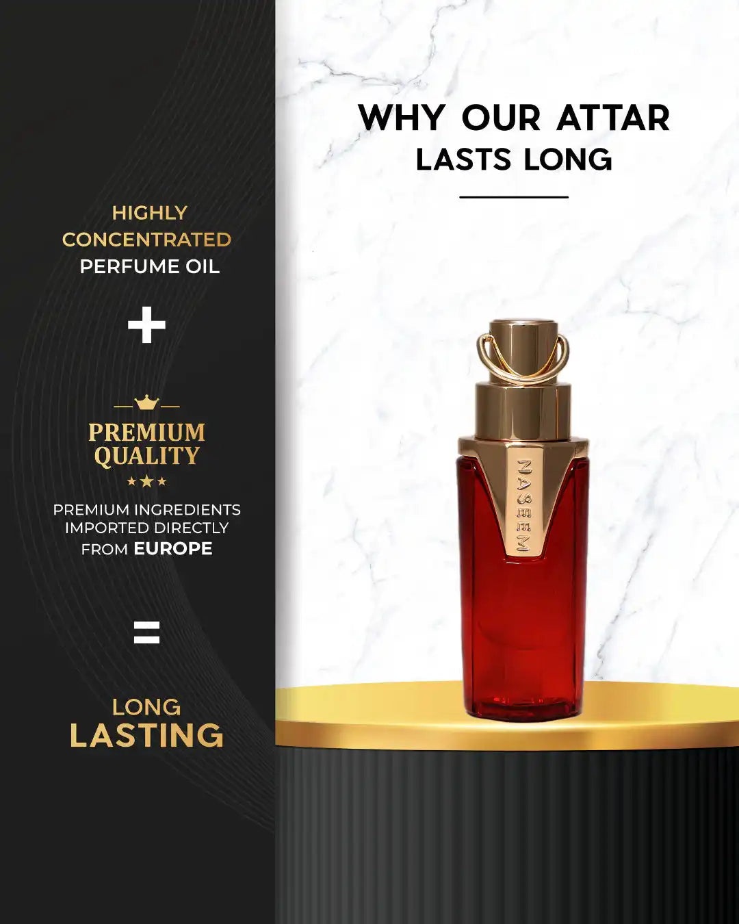 Naseem CARMINE 15ml Attar