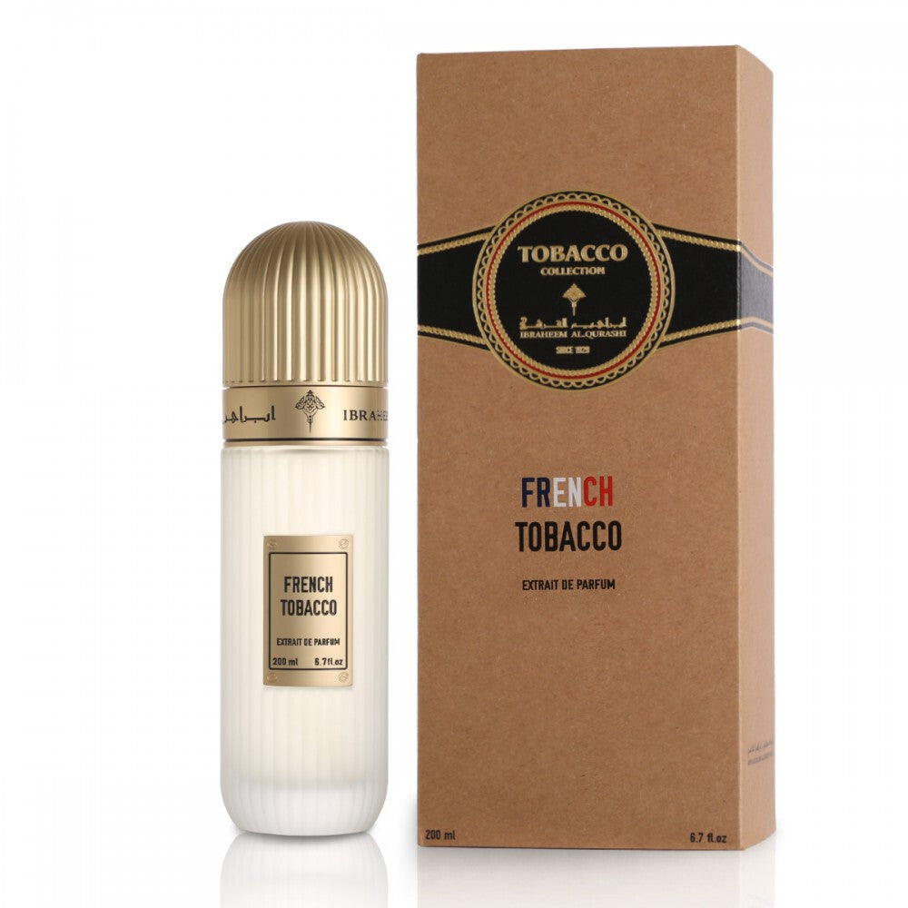 French Tobacco by Ibrahim Al Quraishi 200ml EDP Perfume unisex Mandarin, Cinnamon, Guaiac Wood