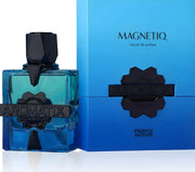 Blue Aromatix perfume bottle and packaging on a white background