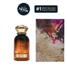 Summer Oud perfume bottle with gold cap and box, 60ml best selling Arabian fragrance