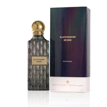 Black Diamond Incense oud perfume bottle with gold cap and luxury packaging.