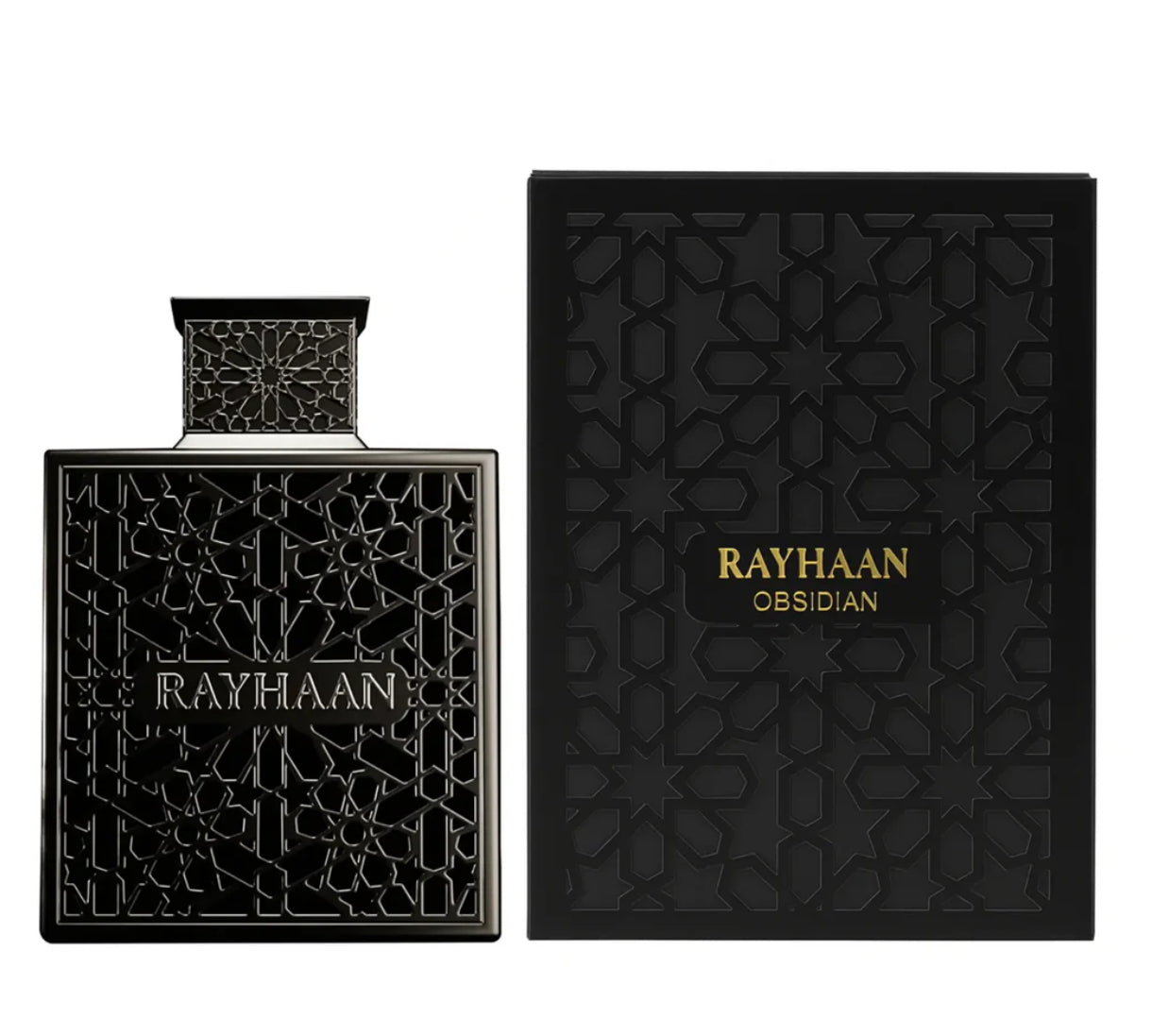 Rayhaan Obsidian 100ml Eau de Parfum - Iris Leather Oud Fragrance