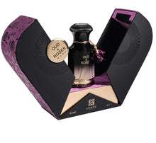Oud & Roses Arabian oud perfume in black and gold bottle, luxury gift packaging, 60ml