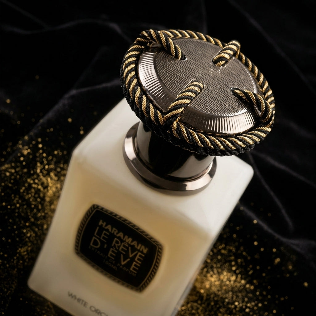 [Al Haramain] [Le Rêve d'Ève - White Orchid] perfume bottle cap close-up