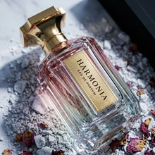 Velixir Parfums Harmonia perfume bottle side view