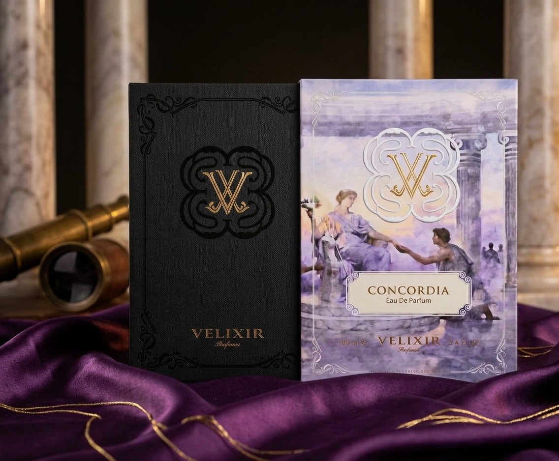 Velixir Concordia perfume box