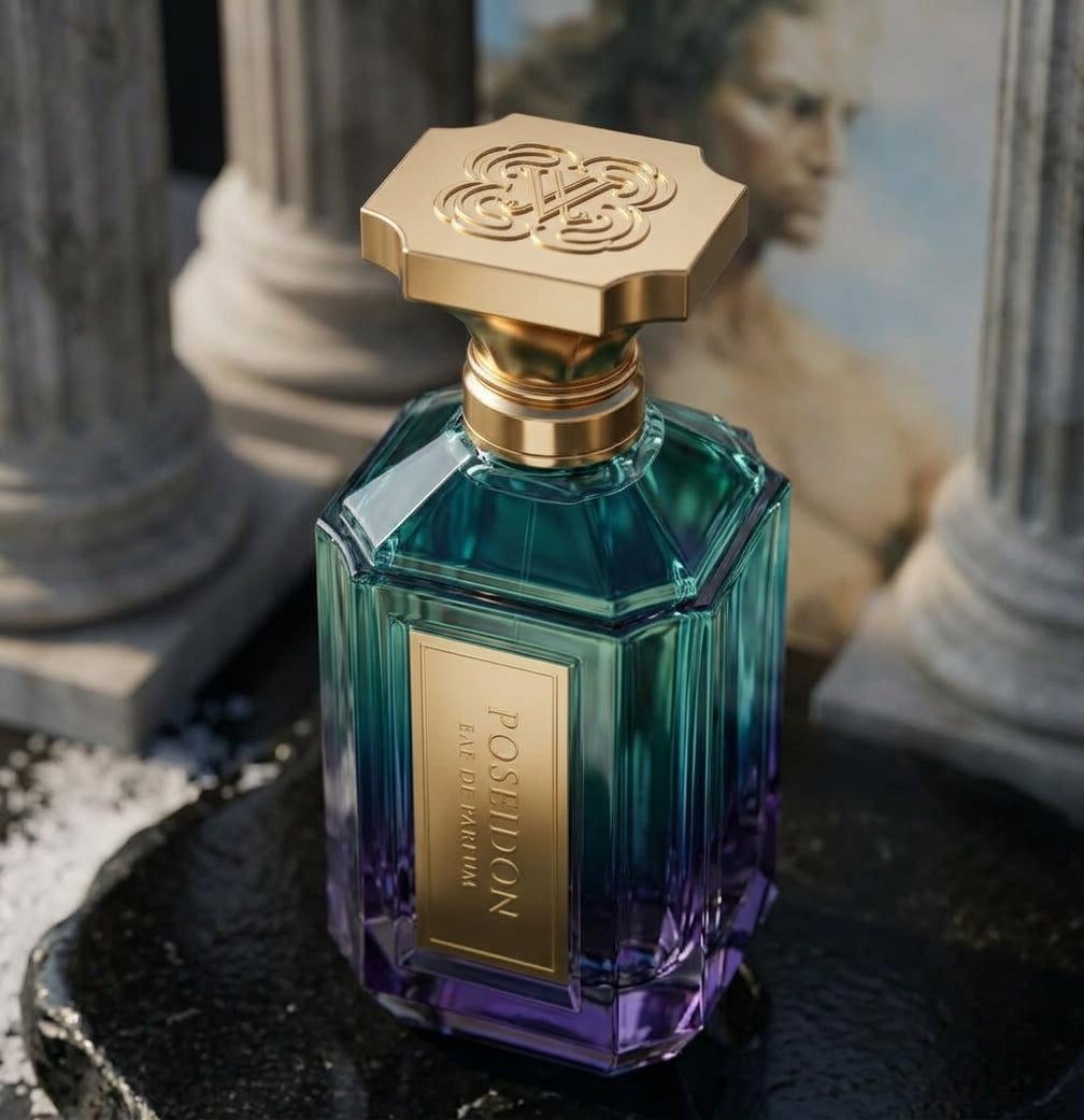 VELIXIR Poseidon perfume bottle side view