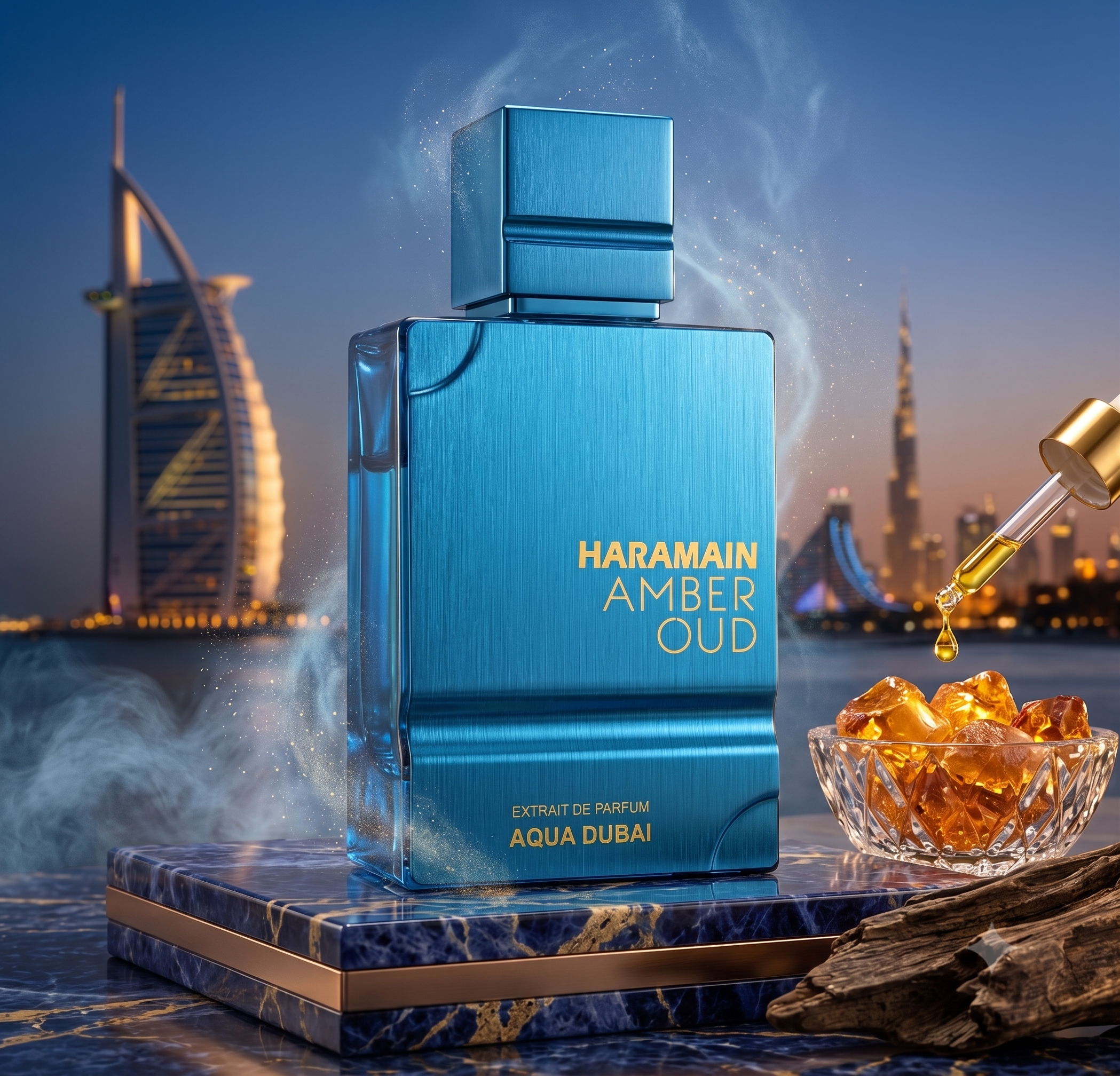 Haramain Amber Oud Aqua Dubai EDP - Luxurious Fragrance | Exotic
