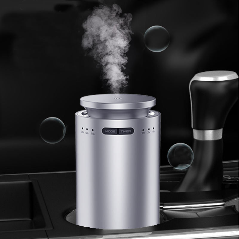 Silver Aromatherapy Diffuser for Home and Car with USB Power