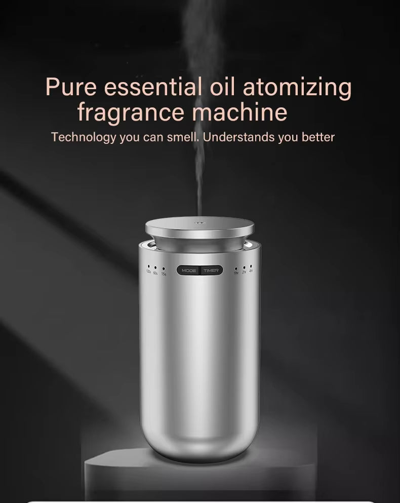 Black Aromatherapy Diffuser for Home and Car with USB Power