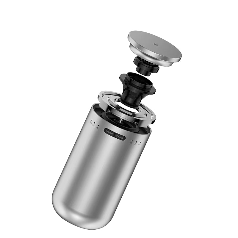 M22 Perfume Oil Aromatherapy Diffuser Customized Fragrance Home Car Diffuser USB Electric Power Source, Silver Color