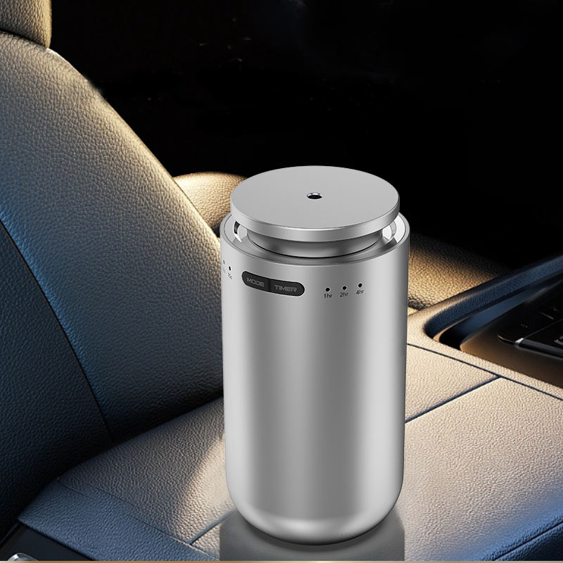 M22 Perfume Oil Aromatherapy Diffuser Customized Fragrance Home Car Diffuser USB Electric Power Source, Silver Color