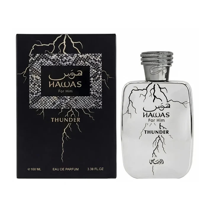 Rasasi Hawas Thunder Eau De Parfum 100ml Spiced Citrus Woody