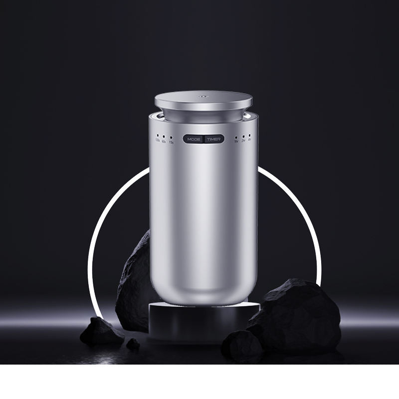 M22 Perfume Oil Aromatherapy Diffuser Customized Fragrance Home Car Diffuser USB Electric Power Source, Silver Color