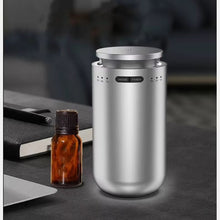 M22 Perfume Oil Aromatherapy Diffuser Customized Fragrance Home Car Diffuser USB Electric Power Source, Silver Color