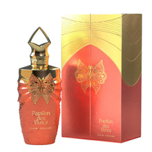 Papillon des Vents Arabian oud perfume in gold and orange decorative bottle with matching box