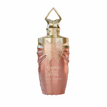 Elegant rose gold Arabian oud perfume bottle with butterfly design and decorative cap