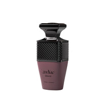 Zodiac Lunaris Paris Corner perfume bottle with dark textured cap on white background