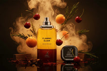 Flaming Elixir perfume bottle with cherries, apricots, rosemary and smoke accents
