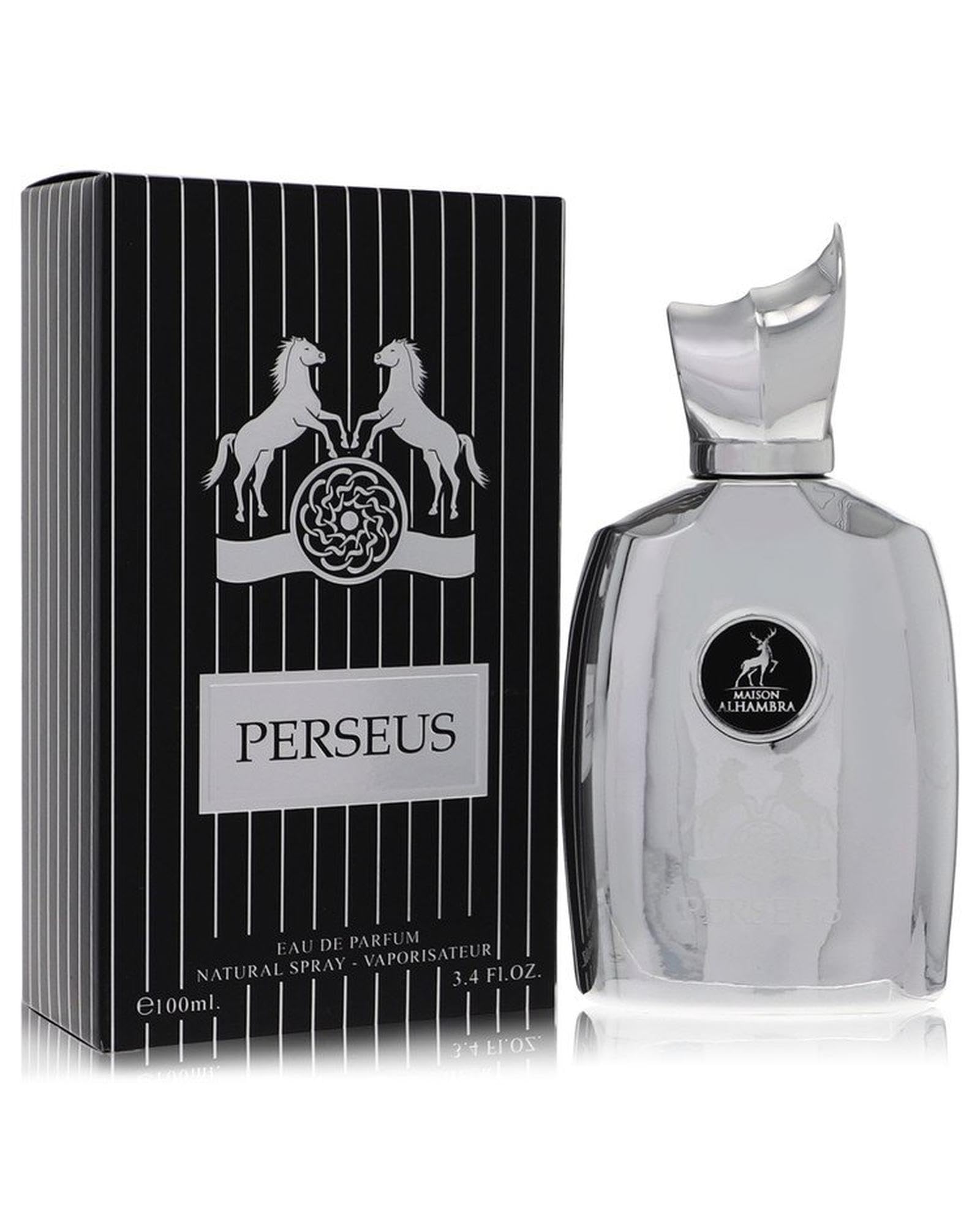 Perseus Arabian oud perfume 100ml bottle and box, luxury masculine fragrance