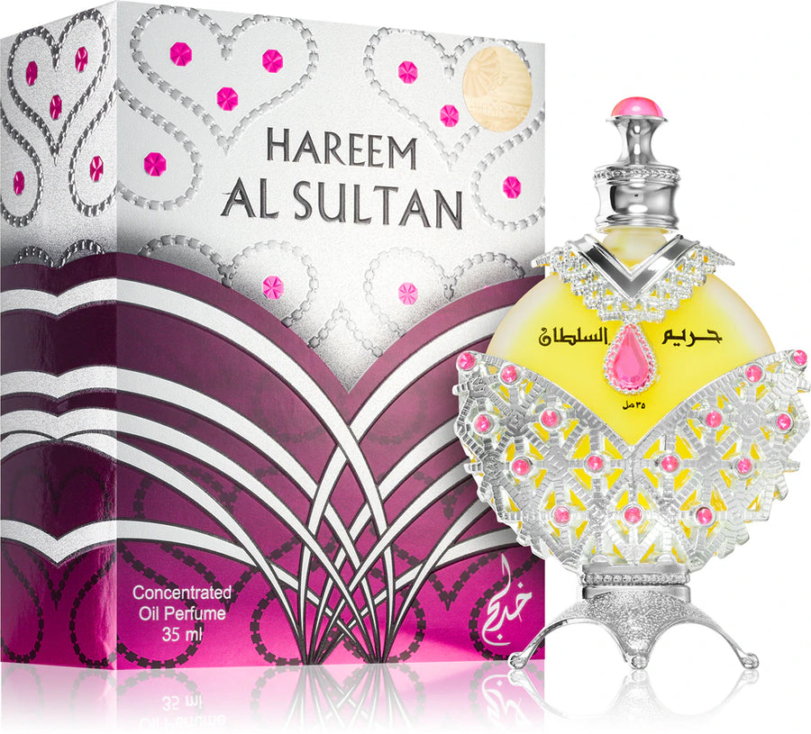 Hareem Al Sultan Silver Perfume Oil 35ml – Khadlaj