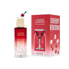 Cherry Kokomo perfume bottle and box with cherry and marshmallow themed design