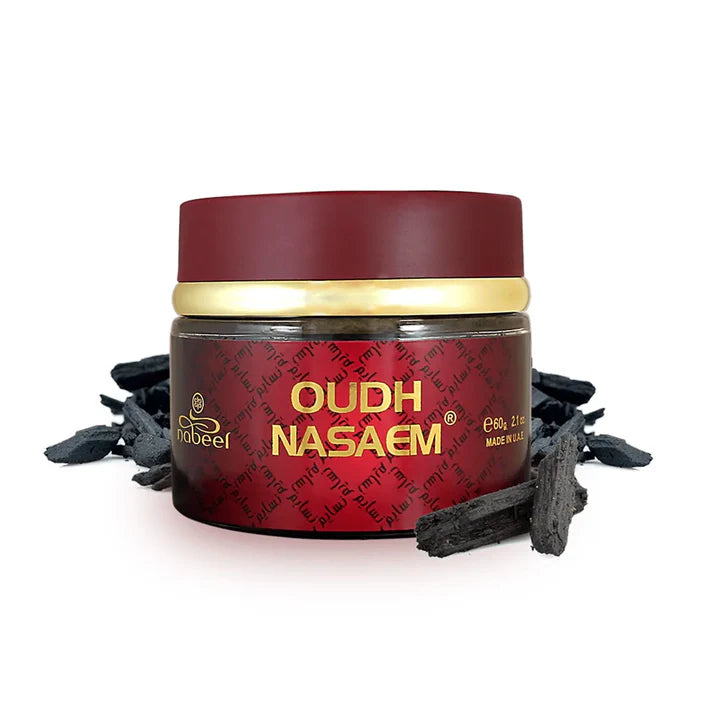 Oudh Nasaem Bakhoor Nabeel 60g Incense for Home