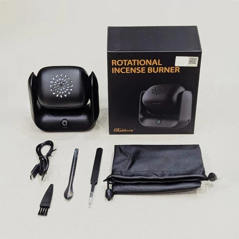 Rotational Electric Incense Burner, Oud Bukhoor, Aroma Diffuser