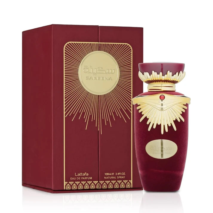 Lattafa Sakeena 100ml | Passionfruit, Raspberry & Praline – Royal oud