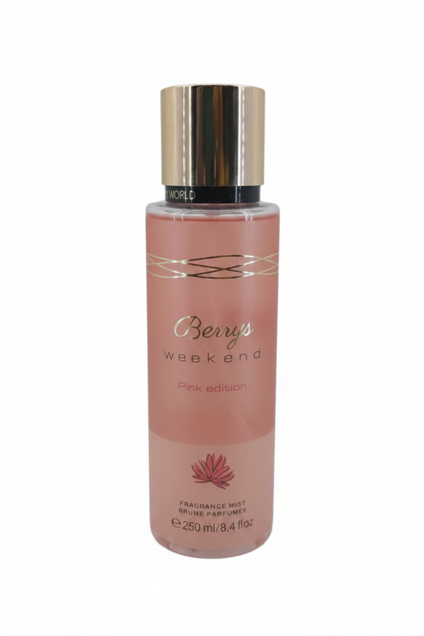 Berry's weekend Pink fragrance mist 250mL