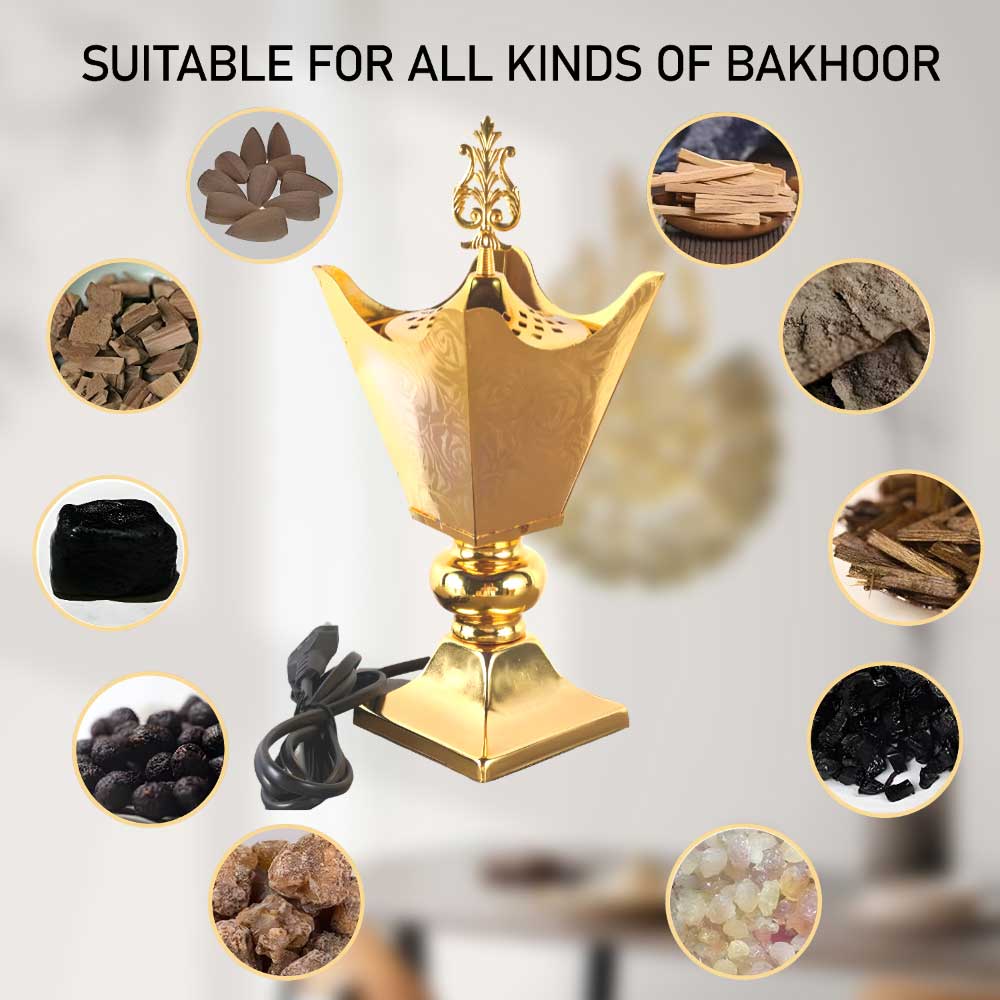 Premium Electric Incense Oud Holder Luxurious design for Home and Office Fragrance