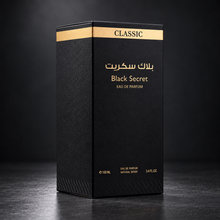 Original Black Secret Classic Collection 100ml Eau de Parfum black and gold box