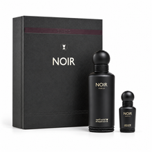 Al Majed Oud Noir gift set with 150ml Parfum, 15ml perfume oil and original black presentation box