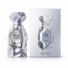 Arabiyat Prestige Marwa Extrait 60ml silver bottle with original box on white; bottle design may vary