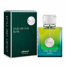 Armaf Club de Nuit Elite EDP 105ml bottle and original dark green box on white