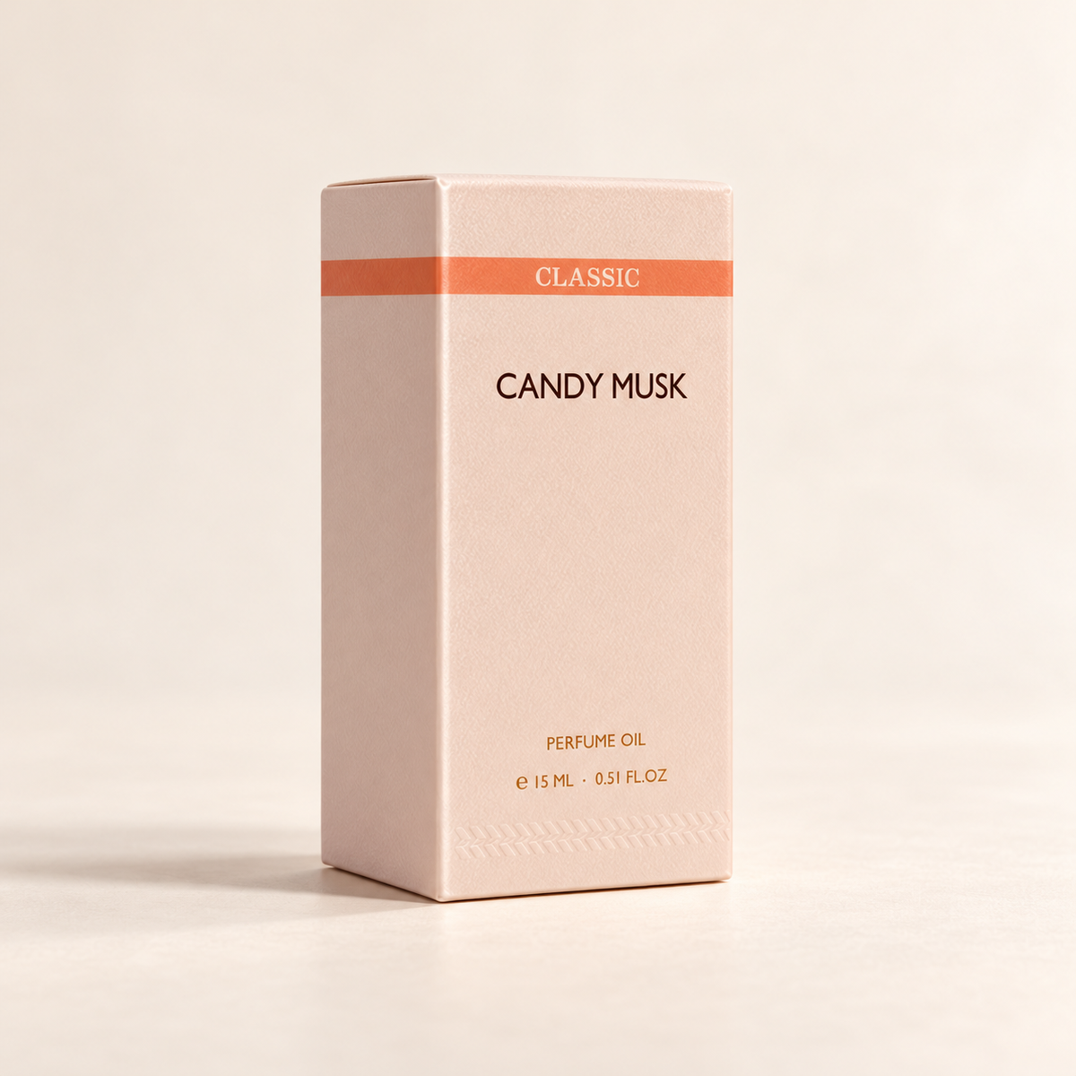 Original Candy Musk 15ml perfume oil carton with Classic band and volume markings