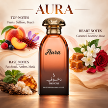 DKHONI Aura 100ml Eau de Parfum — top, heart and base fragrance notes