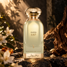 DKHONI Queen 100ml Eau de Parfum — cinematic fragrance photograph