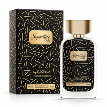 DKHONI Signature Gold 100ml Eau de Parfum — bottle with original retail box on white