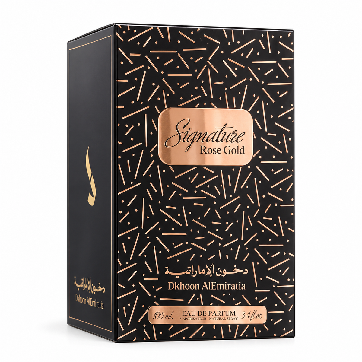 DKHONI Signature Rose Gold 100ml Eau de Parfum — original retail box