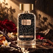 DKHONI Signature Rose Gold 100ml Eau de Parfum — cinematic fragrance photograph