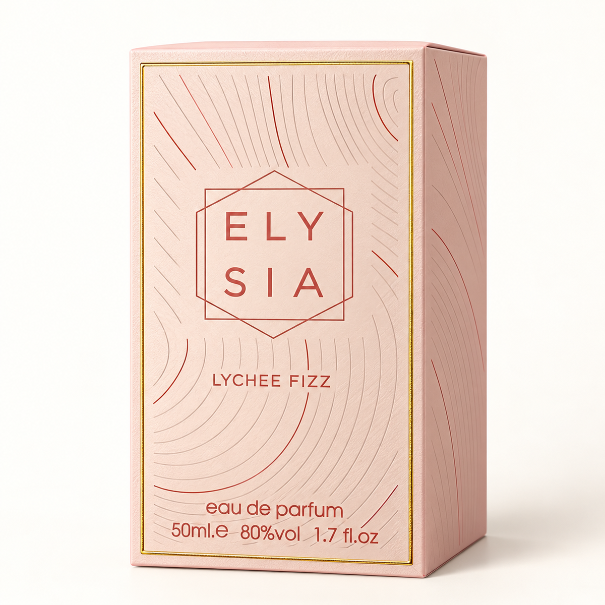 Elysia Lychee Fizz 50ml original blush pink packaging