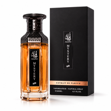 FAAN Amjad Mystery Extrait de Parfum 200ml bottle and original black box on white
