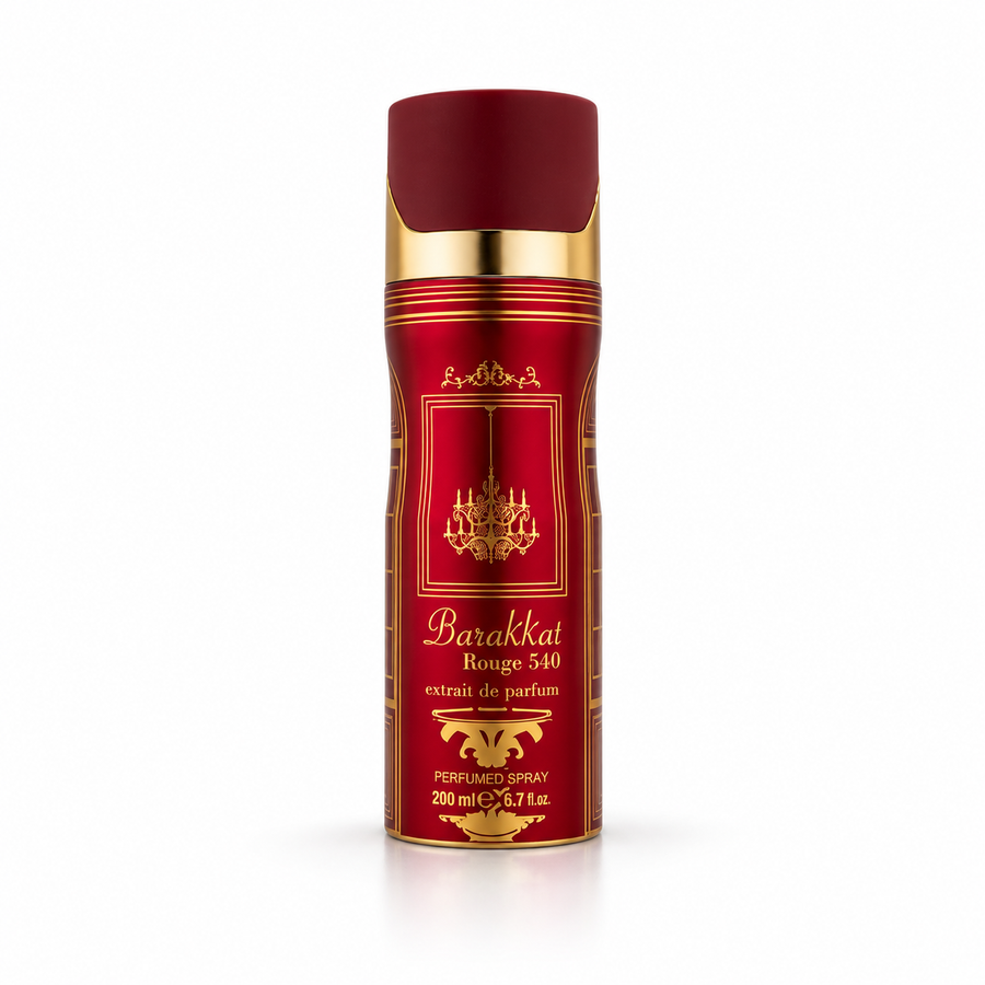 Fragrance World Barakkat Rouge 540 Extrait Perfumed Deodorant Body Spray 200ml Unisex