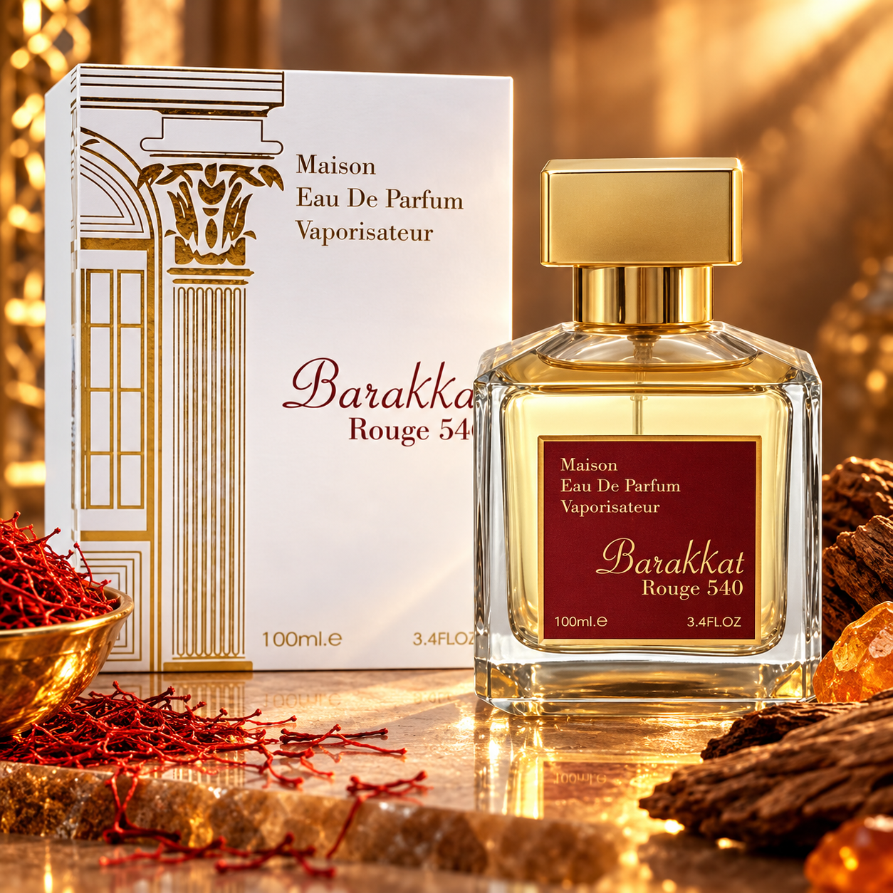 Barakkat Rouge 540 EDP 50ml & 100ml Unisex | Royal Oud – Royal oud