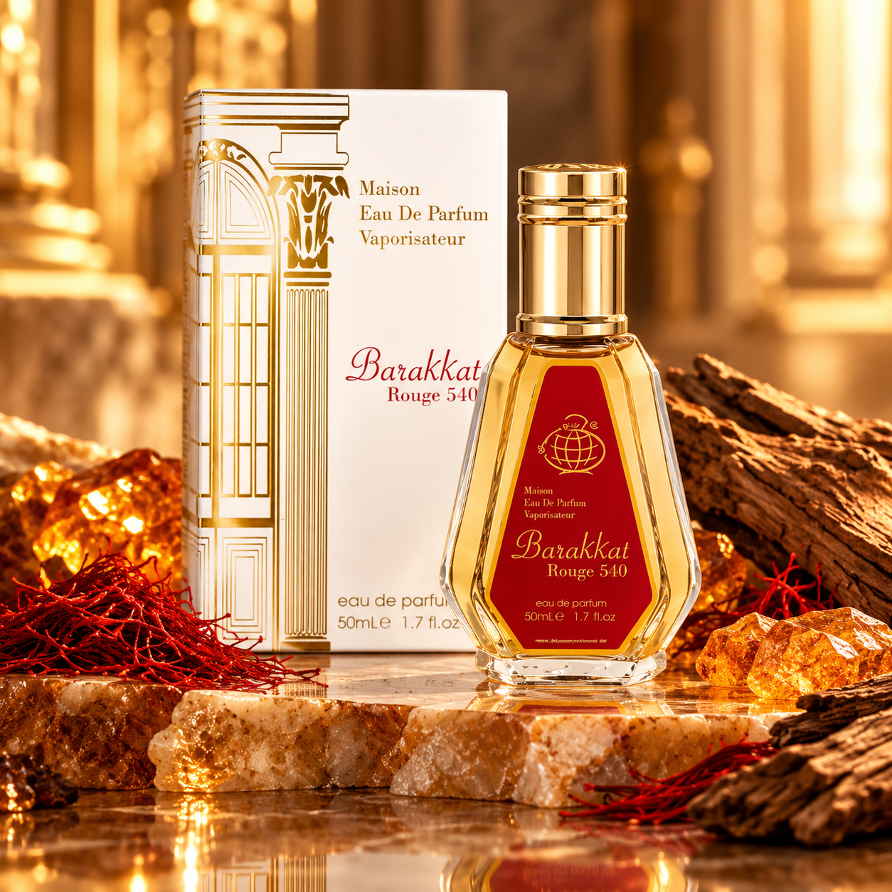 Barakkat Rouge 540 EDP 50ml & 100ml Unisex | Royal Oud – Royal oud