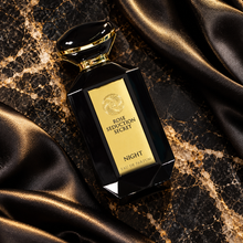 Fragrance World Rose Seduction Secret Night Eau de Parfum 100ml overhead bottle composition