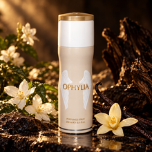 Fragrance World Ophylia 200ml perfumed spray can in a cinematic scent-inspired composition