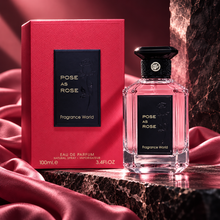 Fragrance World Pose As Rose Eau de Parfum 100ml cinematic bottle and box